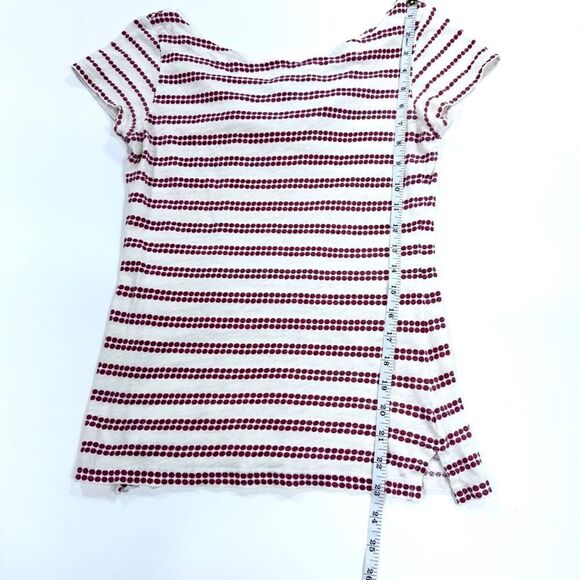 Anthropologie pilcro and the letterpress red print sht sleeve tee w/ tie back XS - Picture 10 of 11